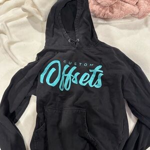 Black snowboarding hoodie